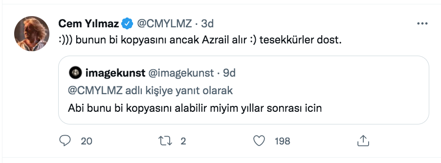 cem yilmaz ersan kunerinin ilk kopyasina gelen yoruma verdigi yanit ile gundem oldu 2